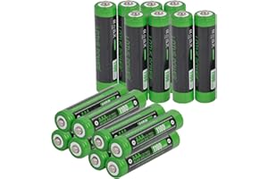 LOTUS POWER 16 sztuk akumulatorów NI-MH AAA, przenośne i wielokrotnego użytku, 1100 mAh, akumulatory AAA 1,2 V (szesnaście akumulatorów)