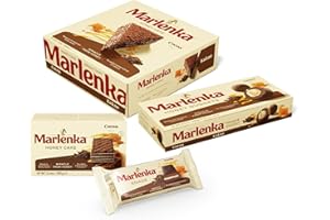 ‎MARLENKA MARLENKA® Großer Kakao-Mix-Produkt | Honigkuchen mit Kakao (800 g), 2 x Kakao-Honigkugeln (2x 235 g), Honig-Tortenrolle mit Kakao und Himbeeren (300 g) und Kakao-Honigtörtchen (100 g)