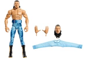 Mattel WWE Elite Action Figure & Accessories, Series #110 Kit Wilson 6-inch Collectible with 25 Articulation Points & Swappable Hands