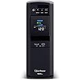 CyberPower - CP1500PFCLCD PFC Sinewave UPS System, 1500VA/900W, 10 Outlets, AVR, Mini-Tower