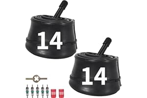 MTATCN Chambre à Air De VéLo 14x1.75/2.125, Chambres à Air Robustes pour VéLos BMX, VTT, Enfants, VéLo De Route, Montagne,Convient éGalement pour Les Tailles De Pneus 14x1.75/1.95/2.10/2.125- Lot De 2