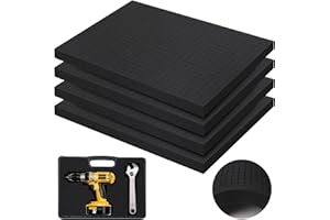 YFLeomry Rasterschaumstoff 4 Stück (400x300x25mm)- Schaumstoffeinlage Werkzeug,Schaumstoffeinlage für Transport - Hochwertiger Schaumstoff Zuschnitt für Verpackung, Lagerung,DIY