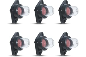 Haishine Poire d’Amorçage, 6 Pièces Ampoule de Carburant Pompe Bulle d'Huile de Carburateur Accessoires pour Stihl/Weed Eater/McCulloch/Ryobi Echo/Poulan Craftsman