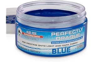 Flat Fox Tinta opaca a base de agua para serigrafía, 100 g (azul)