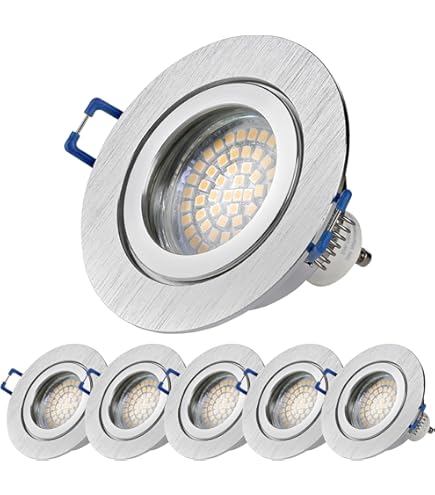 Faretti Incasso Faretti LED Da Incasso GU10 - Set 36 Cornici Bianche, Foro 55-70mm, Portalampade Inclusi Faretti Incasso GU10 - Foto 14