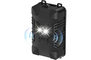 Zumhigh Anti Martre Voiture à Piles, Repulsif Rongeur pour Voiture, 18-36kHz avec Flash LED, Silencieux, 3 Modes d’Alimentation, Connexion à la Batterie 12V de la Auto pour Capot, Garage, Grenier