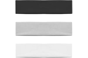 ALLY-MAGIC Stretchy Elastic Solid Headbands, Cotton Sports Hairband for Women Girls, Suitable for Yoga, Pilates, Running, Cyc