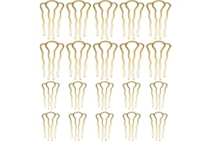 UILYNIU 20 Pièces Épingle à Chignon, Épingles à Peigne, Épingles à Cheveux en Forme de U, Épingles à Peigne en Métal, Accessoires De Cheveux, Vintage pour Chignon Pinces à Cheveux à Maintien (Or)