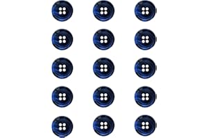 ftiemlovde 15 Grandi Bottoni Colorati per Lavoretti per Cappotto Donna（Blu 20 mm）