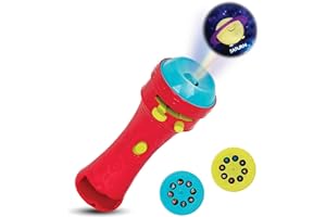 B. toys by Battat – Light Me To The Moon – latarka projektorowa dla dzieci z kołowrotkami obrazu, które sprawiają, że wszystko jest przytulne i jasne
