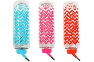 CLASSIC Small Animal Drinking Bottle 320ml Zig-Zag – Non-Leak, Twin-Ball Spout, Ideal for Rabbits, Guinea Pigs, Hamsters, and Small Pets - Pack of 1