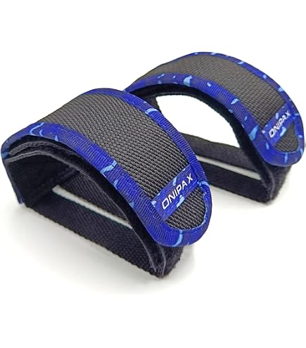 COYUN Lot De 4 Sangles Pédales Vélo – Réglables En Nylon Avec Boucle Métal – Compatibles Vélos D'Appartement & Fitness (Noir)