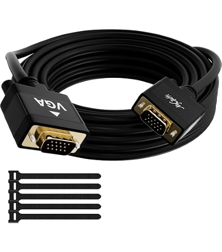 Lindy Rallonge VGA Noir 0,5m - Câble Extension Moniteur Haute Résolution Compatible DDC