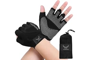 Mupkins Weight Lifting Workout Gym Gloves - Flexible Padded Training Gloves for Gymnastics and Gym - Crossfit Sports Essentials Fitness Grip Gloves for Men and Women