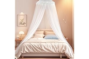 ETEIYLT Zanzariera per letto matrimoniale, letto singolo, 0,6 m x 2,5 m x 10,5 m, rete per zanzare, di alta qualità, XXL, da viaggio, a maglia fine, per la casa e per interni ed esterni