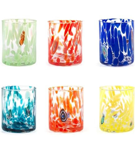 Bicchiere Da Long Drink In Vetro Di Murano - Collezione Happy Fruit, Made In Italy, Ambra - Foto 7