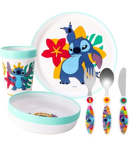 Parure De Lit Vaiana Set Vaisselle Vaiana Pour Enfants - Assiette, Bol, Tasse 350ml (Micro-ondes Safe) Vaisselle Disney