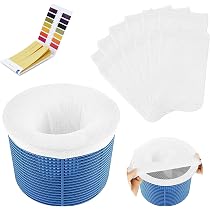 KATELUO 20 Pezzi Calzini da Skimmer per Piscina, Calze Filtranti per Piscina per Intrappolare Polline, Foglie, Erba, Capelli, Insetti (20pcs