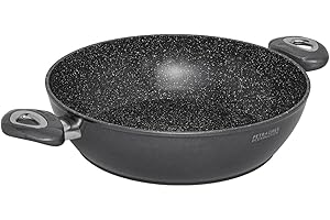 Aeternum, Petragres Ecosolution, Tegame Antiaderente, Diametro 28 cm, Full Induction, Adatto all'Induzione, Rivestimento PFAS FREE, Grigio scuro