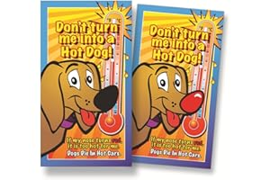TSAI Hot Dog Temperature Alert! Car Interior Warning Alert For Pets - Watch the dogs nose turn red in a hot car - Dogs Die in Hot Cars. A hot oven or a hot car....It's the same thing!