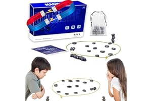 HOKYYCC Magnetspiel,Tragbares Magnetisches Schachspiel,Puzzle Checkers Spiel-Reisen Schach Magnetisch,Magnet Schach Tischspiele,Anwendbar auf Partyspiele mit der Familie