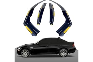 Haibak Wind Deflectors Set compatible con BMW 3 Series E90 2005-2012 4 puertas Saloon 4 piezas Tinted in Channel Fitment