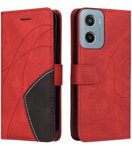 SEAHAI Cover Per Xiaomi Poco C40 – Custodia In Vetro Sfumato Rosso Elegante – Ultra Sottile, Antigraffio E Antiurto – Retro In Vetro Temperato 9H + Paraurti TPU - 3