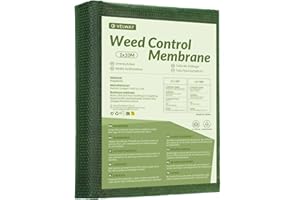 Velway Telo Pacciamatura 1x10M Biodegradabile - 80g/m² Telo Anti Erbacce per Orto Giardino Tessuto Permeabile all'Acqu - Compostabile Stabilizzazione ai Raggi UV Barriere Contro Le Erbe Infestanti