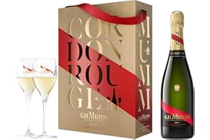 G.H.MUMM MUMM - Coffret Champagne - Cordon Rouge - + 2 flûtes - 12,5 % - 75 cl