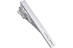 Jonwo Silber/Vergoldet Krawattennadeln aus Kristall für Herren In Geschenkbox 5cm Herren Krawattenklammern Tie Clip Krawatte Geschäft Jubiläum Geschenk Hochzeit