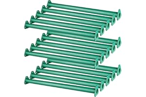 EISENSP 15 Set Metal Monkey Bars Ladder Rungs Set for Backyards Playground and Children Indoor and Outdoor Climbing Kit (21.5 Inch, Green)