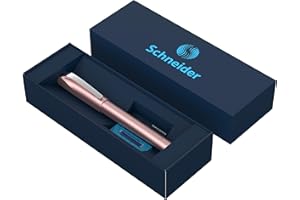 Schneider Ceod Shiny - Penna roller in confezione regalo, con cartucce di inchiostro standard, per destrorsi e mancini, colore: rosa