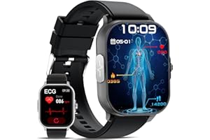 YYKY Smartwatch with ECG Health Watch 2.01 Inch Phone Function, Weather, Heart Rate Android/iOS
