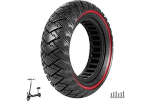 VOLOHAS 10 x 3 Solid Rubber Tyres 255 x 80 Solid Tyres for Kugoo M4/M4 pro/Kaabo Wolf Warrior/Mantis 10/Dualtron Zero 10X Electric Scooter 80/65-6 10 Inch Honeycomb Tyres Non-Slip Puncture Proof