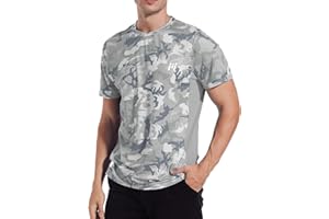 MEETWEE Rash Guards Uomo, Manica Corta Maglietta Sportiva Maglia Protettiva Anti UV Magliette Sportive T-Shirt Short Sleeve Piscina Running, Protezione Solare UPF 50+