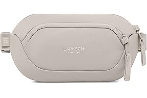 Larkson Sling Bag Herren & Damen Beige - Helge - Anti Diebstahl Umhängetasche mit RFID Blocker - Crossbody Bag Bauchtasche für Alltag & Reisen - Mesh Polsterung - Wasserabweisend