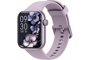 Smart Watch, 1.85"Smartwatch for Men Women (Answer/Make Call), Fitness Tracker with 140+Sport Modes, IP68Waterproof, HeartRate/Sleep/Spo2Monitor, Pedometer, ActivityTracker for Android iOS Purple
