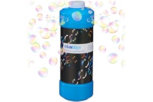 Relaxdays 6X Flaconi da 1 Litro Bolle di Sapone, Flaconcini da Riempire, per Macchine Sparabolle, Divertimento per Bambini