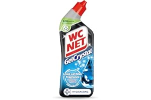 WC Net - Gelcrystal Blue Fresh, Limpiador Quitamanchas para Inodoro, Antical e Higienizante para WC, 750 ml