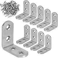 3mm Dick Haltbar Winkel Klammern 40mm 90 Grad Eckwinkel Edelstahl Mit Schraube für Möbel Tabelle Stuhl Bücherregal…