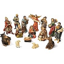 FADEDA Cuneo/altezza: 3 cm/dipinta a mano/personaggi fedeli ai dettagli, decorazione da tavolo di Natale accessori presepe