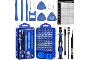 YINSAN Set Cacciaviti Precisione Magnetici Professionali, Mini Kit Cacciavite di Riparazione Portatile per PC, MacBook, iPhone, Occhiali, Orologio, Smartphone, Fotocamera, ecc.
