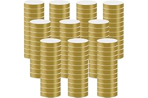 1000Pcs Braccialetti Identificativi, BetterJonny Braccialetti di Carta per Eventi Impermeabili Braccialetti Colorati Monouso Braccialetto Braccialetti per Feste Musicali Concorsi Discoteca, Oro