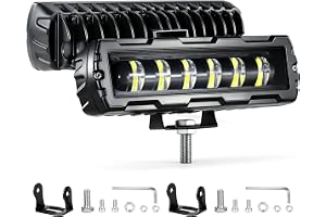 Fxlpower 2 st LED-arbetsljus 28 W 9-36 V för offroad traktor | IP68 Vattentät, 2300LM ljus, 10D Koncentrerad lins, Aluminiums