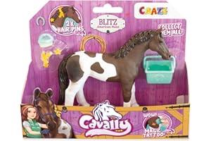 CRAZE CAVALLY - Cavallo giocattolo modello Blitz, cavallo giocattolo con accessori ed effetti speciali