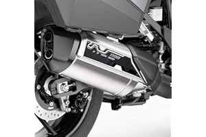 labelbike - 3D Sticker Motorcycle Muffler Protection and Decoration in Resin Compatible with Honda NT1100 2022-2025 Carbon Black