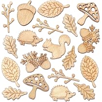 Lot De 10 Formes En Bois Sur Le Thème De L'automne - À Peindre Ou Décorer - Pour Enfants - Activités Manuelles Créatives - 2