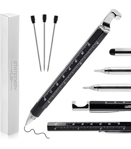 SHEIN Set di 5 penne a sfera divertenti - punta da 1,0 mm, inchiostro