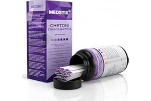 MEDSTIX 100 strisce per test dei chetoni per autotest | Risultato in 45 secondi | Strisce urinarie con scala colori | Confezione da 100 per casa e viaggio