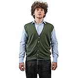 DALLE PIANE CASHMERE - Gilet con bottoni misto cashmere, Made in Italy - Uomo